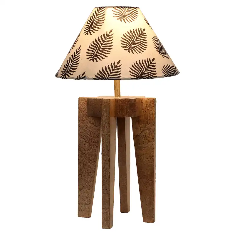 Bruno Table Lamp- Leaf print